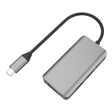 4in1 Station d&#39;amarrage USB-C HUB HDMI pour ordinateur portable