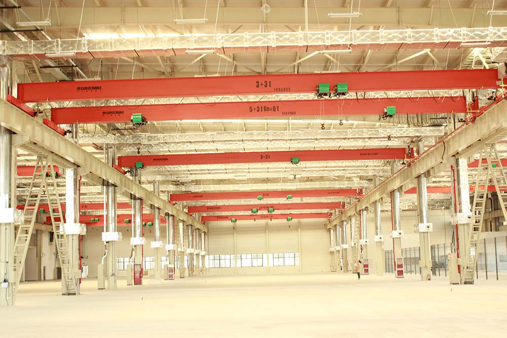 Electrical Light Duty Single Girder Suspension Bridge Crane