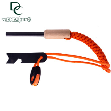 Survival Whistle: Multifunctional Outdoor Emergency Flinstone Fire Starter