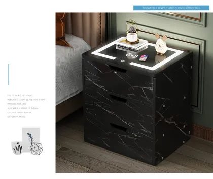 Bedside Table Light Luxury Smart Wireless Charging