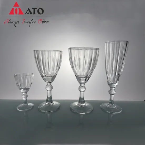 Crystal Wine Goblet Glasses Beverage Water Juice Cup