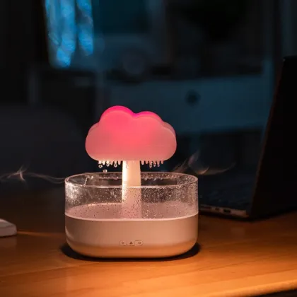 Aroma Essential Oil Humidifier with 7 Colors Raindrop Aromatherapy Machine