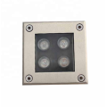 Luz de paso LED cuadrada IP67 de 4W empotrada en la pared