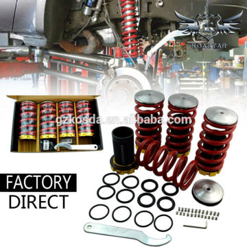 Racing Adjustable Lowering Suspension Coil over Coil Springs Red