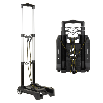 Customizable Aluminum Folding Hand Truck - Foldable Luggage Trolley Cart