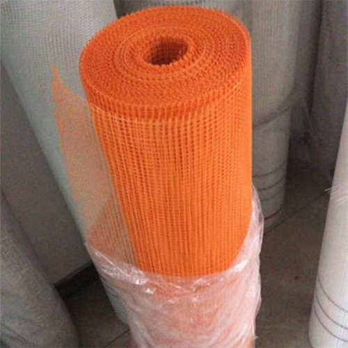 Orange Alkali Mesh Fiberglass Tahan untuk Tembok Bangunan