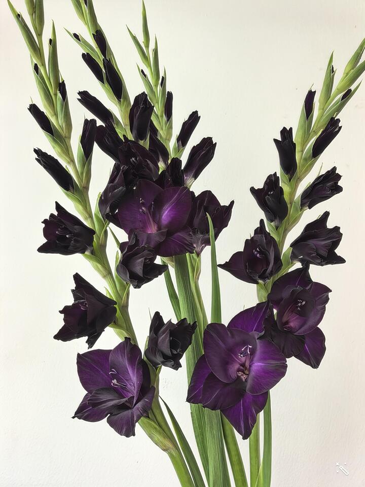 Purple black Gladiolus