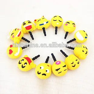 Cute emotional phone anti dust plug , dust plug , anti dust plug