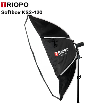 Triopo KS2-120 Foldable Octagon Softbox Kit for Godox and Yongnuo Speedlites