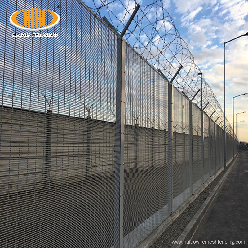 High safety powder coated 358 anti climb fence