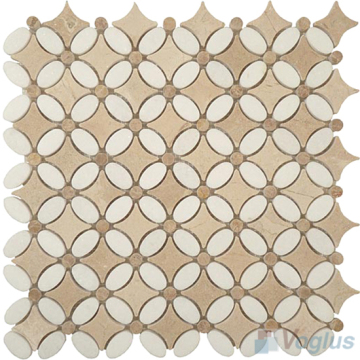 Polished Sunflower Marble Mosaic