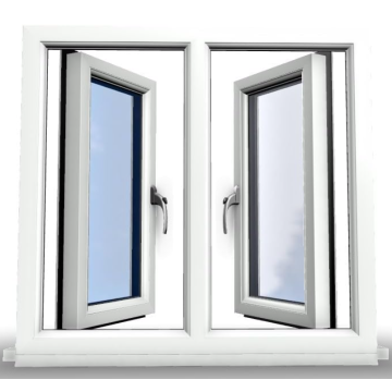 Adjustable PVC Casement Windows with Double Glass