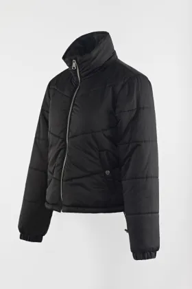 Black short padding coat