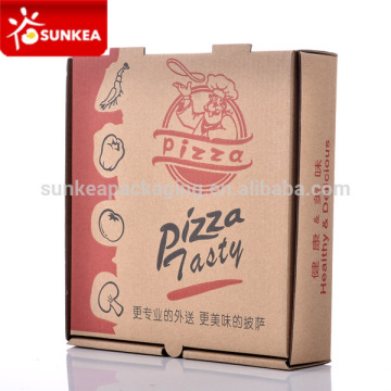 Take away cheap paper custom pizza box with logo