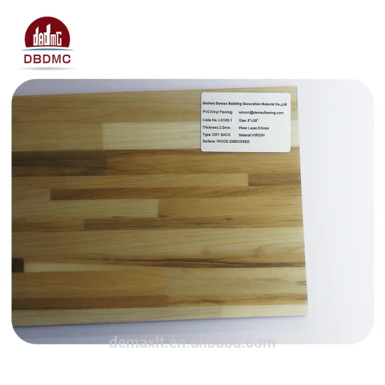 Dryback system deep embossed semi-matt surface pvc vinyl floor