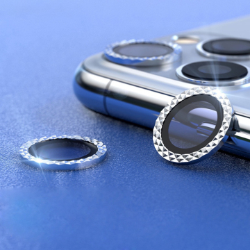 Full Cover Tempered Glass Bling Diamond Camera Lens Protector for iPhone 12/11 Pro Max/Mini