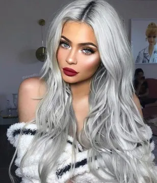Water Wig Hair Lolita Wig Cosplay Wigs for Women Synthetic Middle Parting Blonde with Fake Hair Long Body Wave Ombre 1b/gray