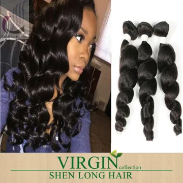 Cheap brazilian remy hair weaving , brazilian loose wave hair , human hair extensions for black women
