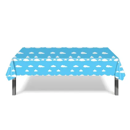 Custom Cloud Theme Party Decoration and Tableware Set for Kids' Birthday: 118 Pieces Sky Cloud Party Supplies