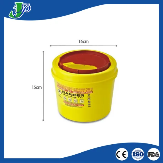 2.8L Best Selling Biohazard Plastic Sharps Container for Sale
