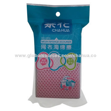 Mesh Sponge Scourer, Terylene, Sponge