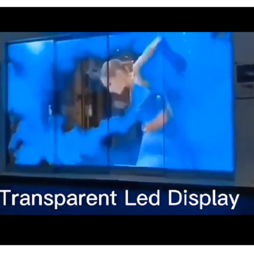 LED Glass Dispay and show displays showing