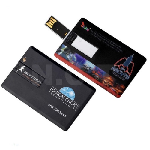 방수 슈퍼 슬림 신용 카드 USB 펜 드라이브