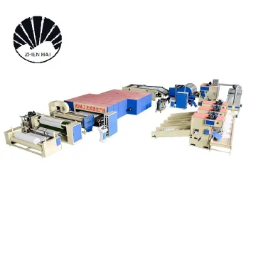Non-woven Polyester Thermal Bonding Production Line with Heating Oven and Cross Lapper Machine (100gsm-200gsm Wadding)