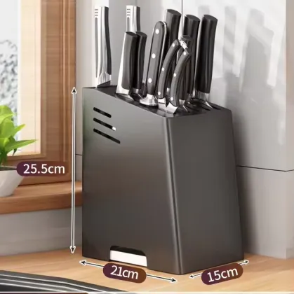 Stainless Steel Knife Block Holder - Exquisite Kitchen Knife Organizer