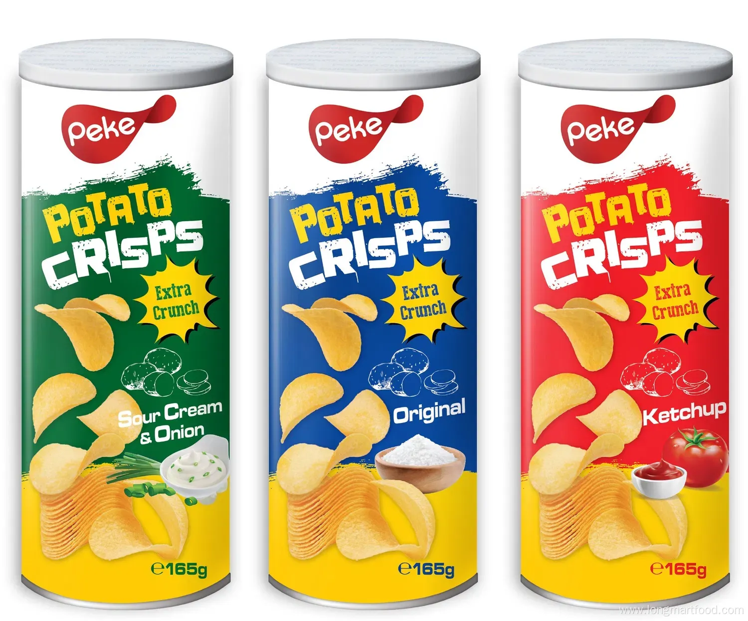 Peke Brand Chili Lime Potato Chips - Hot Fire/Flamin Hot/Extreme Hot/Mexican Spicy Lemon