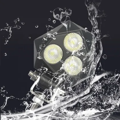 New design 10-30V 2.6Inch 9W mini cube Osram chip 3 pods fog lights for car Motorcycle Tractor offroad truck work lamps