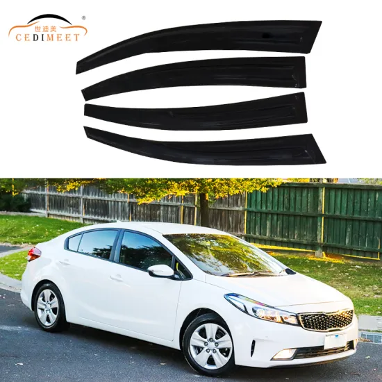Auto Black Tinted Car Side Accessories Wind Deflector for Kia Cerato 2012-2018