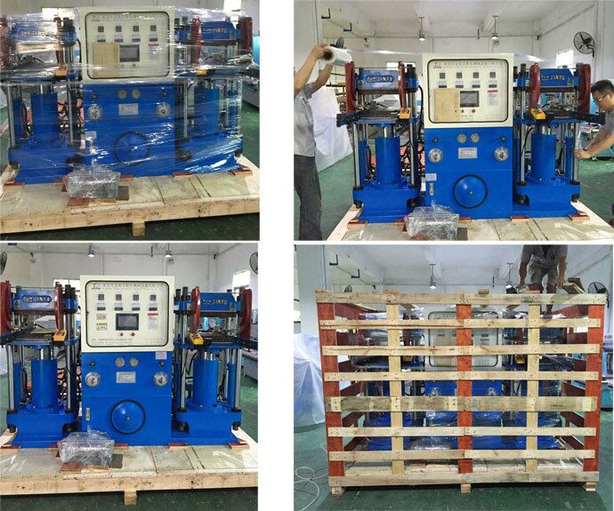 Màquina hidràulica de productes de silicona de doble capçal automàtic