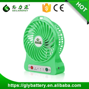 High Speed 5V Portable Mini Fan With Lithium-ion battery 18650