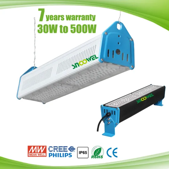 130lm/w Dimmable Industrial IP65 Linear LED High Bay 120W 200W 240W