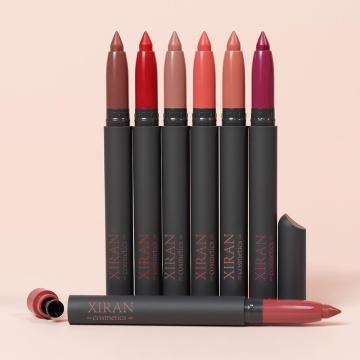 Custom Creamy Vegan Matte Waterproof Lipliner Pensil Set untuk Label Peribadi