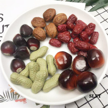 Shop Store decoration fake fruit artificial Simulation peanut Walnuts acorn apricot kernel red dates dry dried fruit nuts model