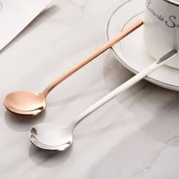 Stainless Steel Korean Long Handle Stirring Spoon