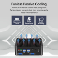 Komputer Perindustrian Fanless J4125 RS485 Linux Mini PC