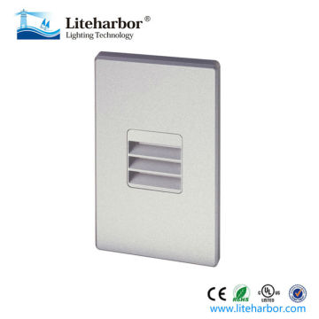 Liteharbor Recessed LED Silver Step Lights