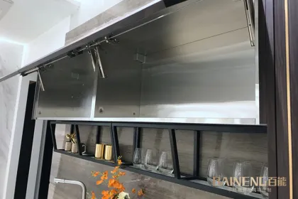 High Gloss Modular Kitchen Cabinets with Simple Designs