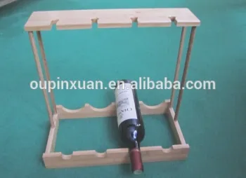 Wooden wine rack for wine cellar using