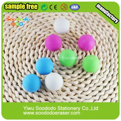 Cute Ball Shaped Eraser,Assorted design eraser