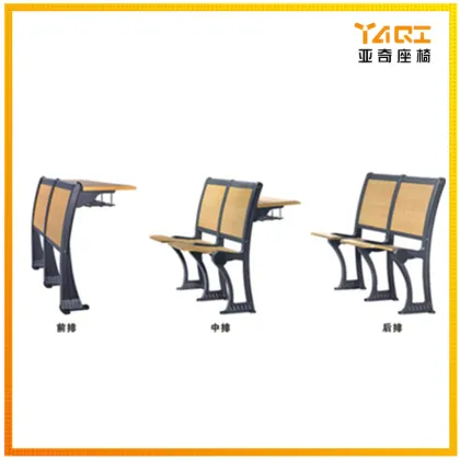 Yaqi college university folding chair and desk lecture hall furniture