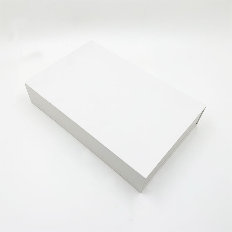 White clamshell packaging box