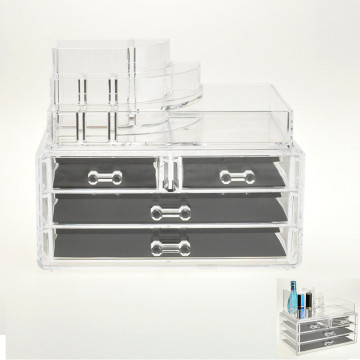 Beautiful 4 Tier Clear Acrylic Acrylic Jewel Box