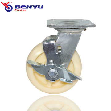 Brake Nylon PP Casters with Strong Loading Capacity