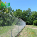 galvanized chain link fence panel