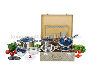 Stainless steel Stock Pot/shallow set/cookware 16PCS