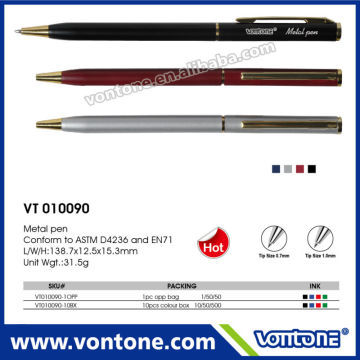 promotional Cheap Metal pen thin